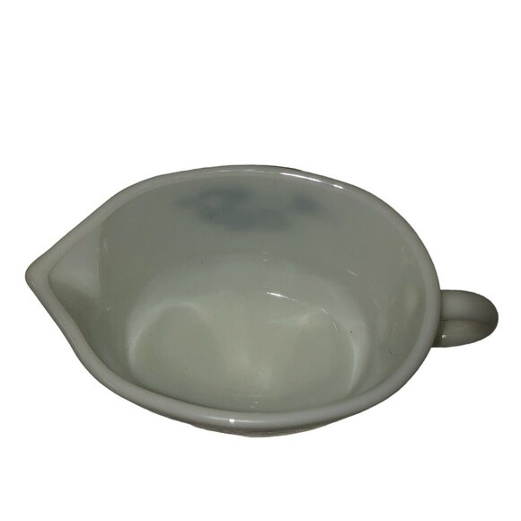 Vintage Pyrex Old Town Blue Gravy Boat Used Thanksgiving 70s - Picture 4 of 16